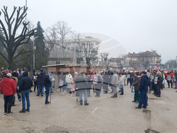 Червен бряг - войната по пътищата - протест