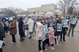 Червен бряг - войната по пътищата - протест