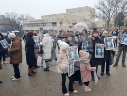 Червен бряг - войната по пътищата - протест