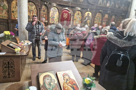 Търговище - храм „Св. Успение Богородично“ - неделна служба и проповед