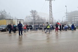 Монтана - състояние на пътищата - протест