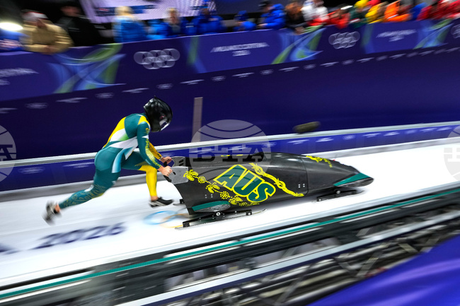APTOPIX Milan Cortina Olympics Bobsled