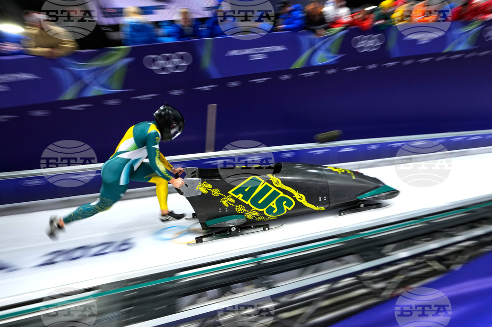 APTOPIX Milan Cortina Olympics Bobsled