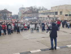 Червен бряг - война по пътищата - протест