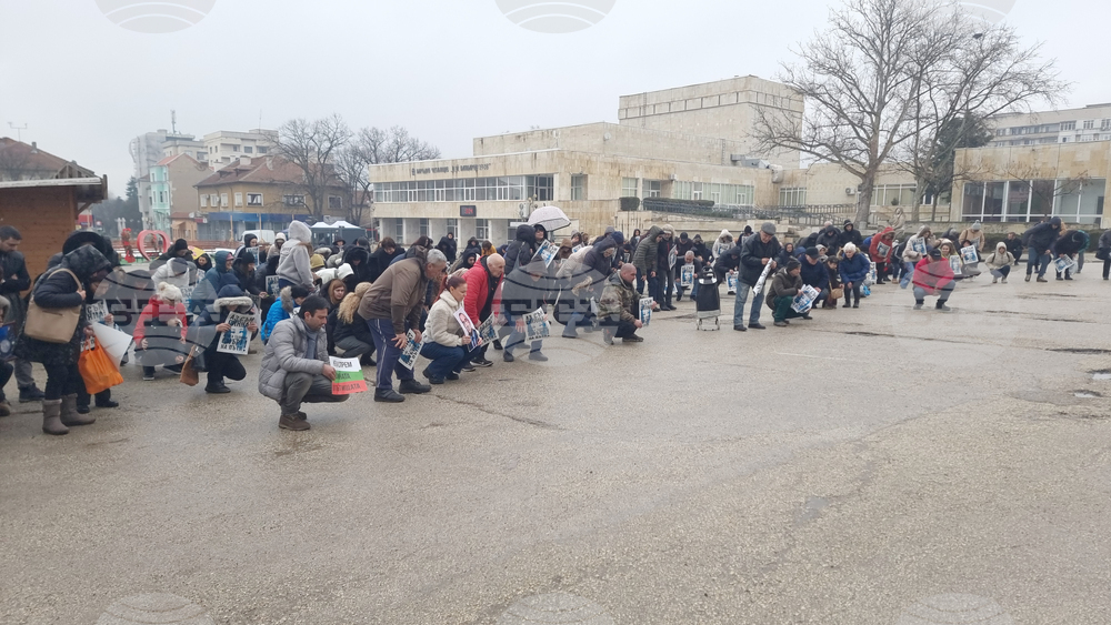 Червен бряг - война по пътищата - протест