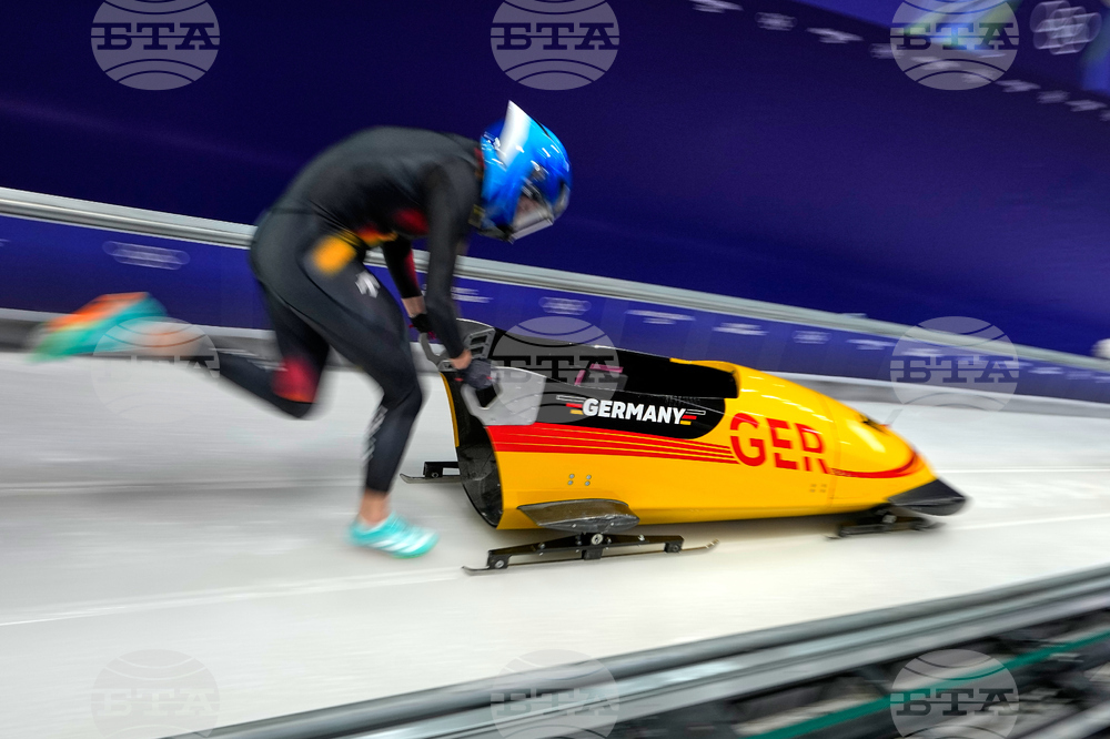APTOPIX Milan Cortina Olympics Bobsled
