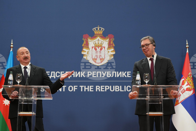 Сърбия и Азербайджан подписаха 7 споразумения за сътрудничество в присъствието на президентите на двете държави