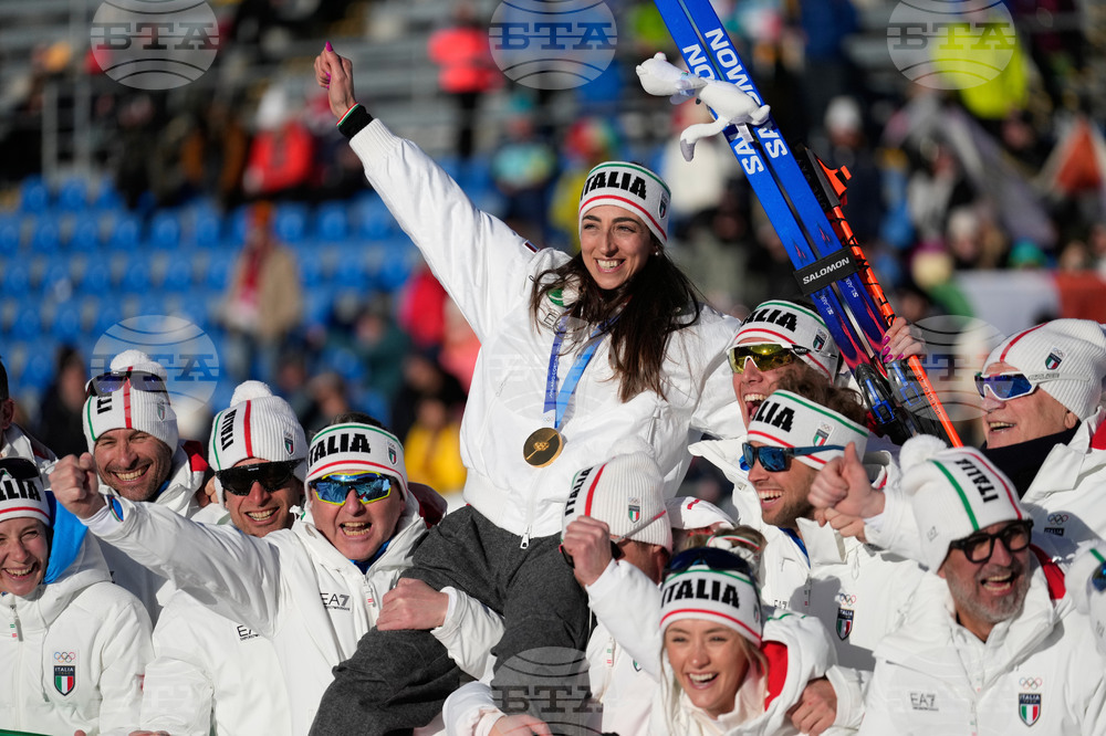 APTOPIX Milan Cortina Olympics Biathlon