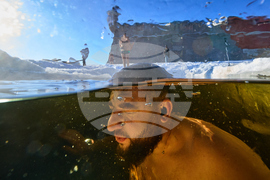 APTOPIX Russia Ice Swimming
