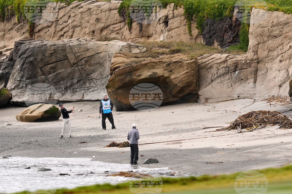 APTOPIX Pebble Beach Golf
