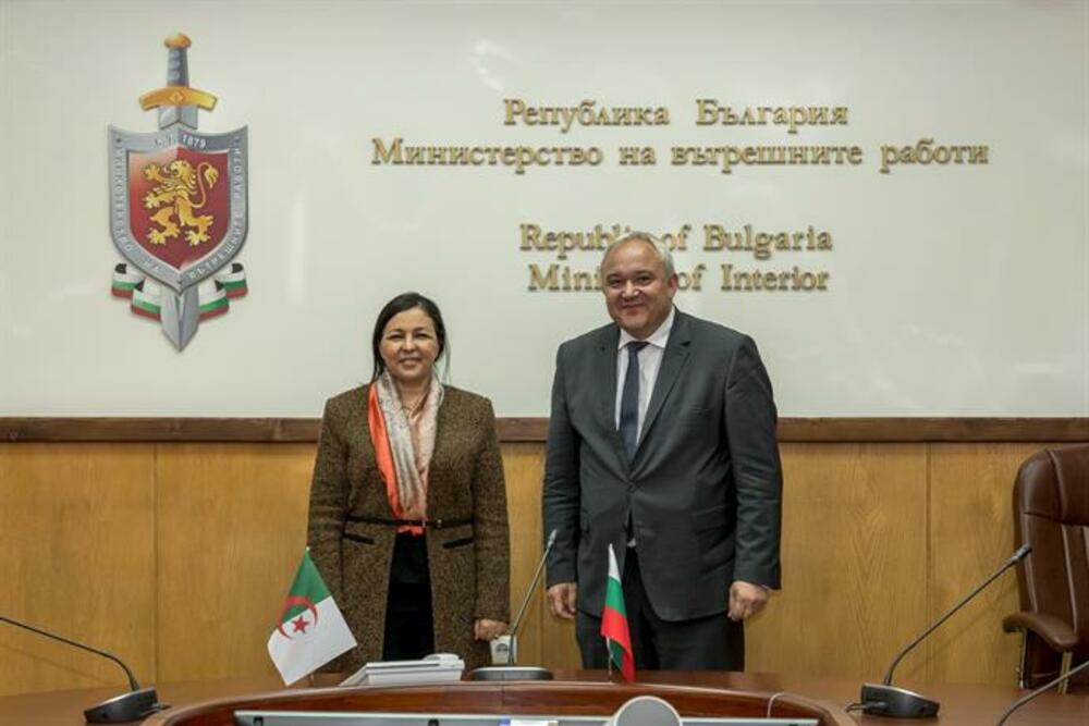 Interior Minister Demerdzhiev Meets with Ambassador of Algeria Baya Bensmail