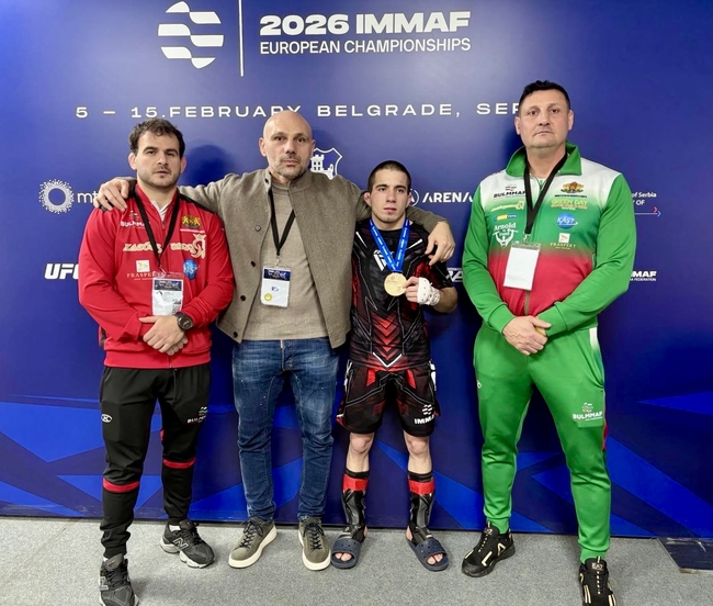 Български триумф в ММА: Ангел Алиев е европейски шампион за мъже