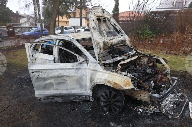 Бистрица - запален автомобил