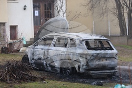 Бистрица - запален автомобил