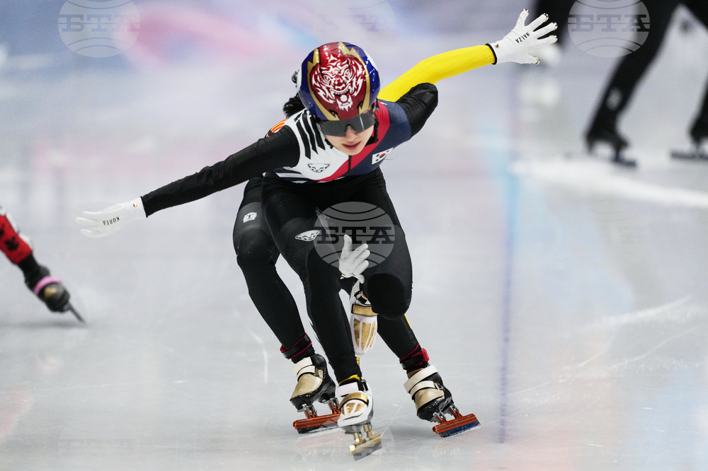 APTOPIX Milan Cortina Olympics Short Track Speedskating