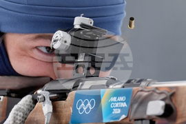 APTOPIX Milan Cortina Olympics Biathlon