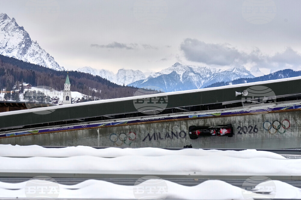 APTOPIX Milan Cortina Olympics Bobsled