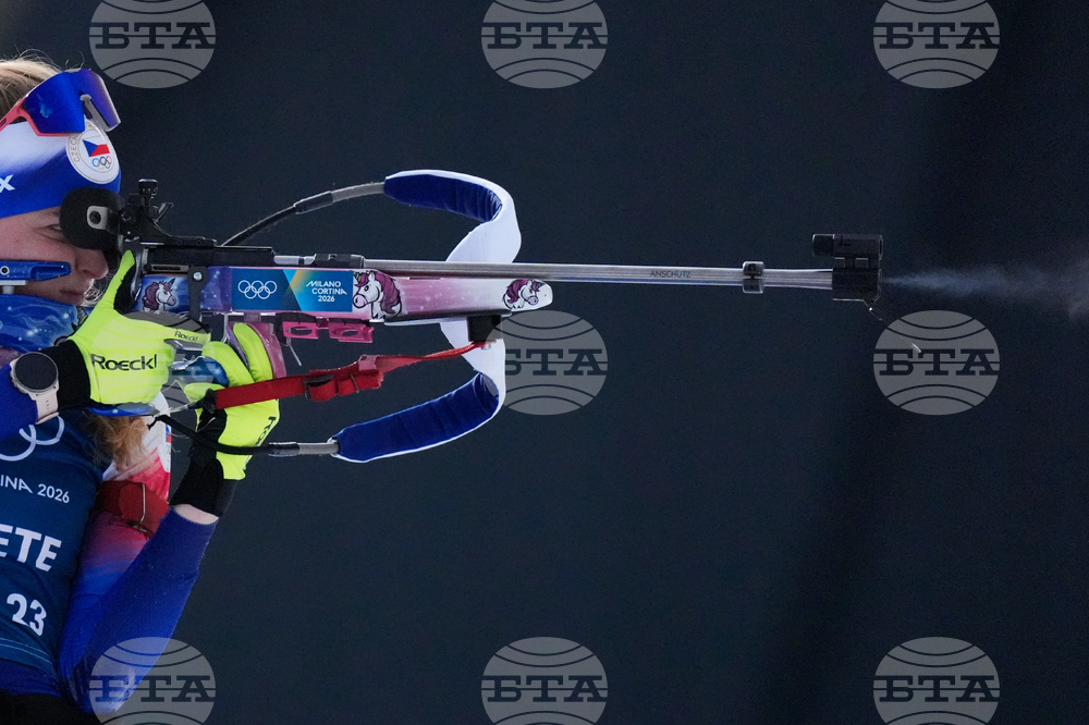 APTOPIX Milan Cortina Olympics Biathlon