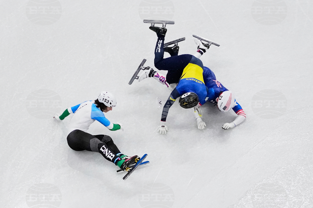APTOPIX Milan Cortina Olympics Short Track Speedskating