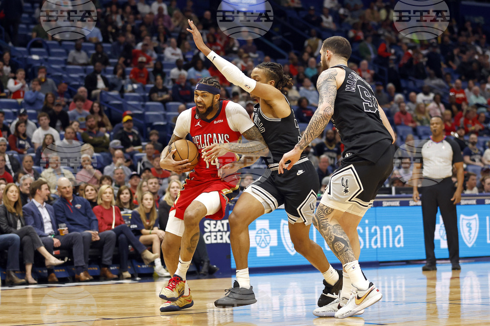 Spurs Pelicans Basketball