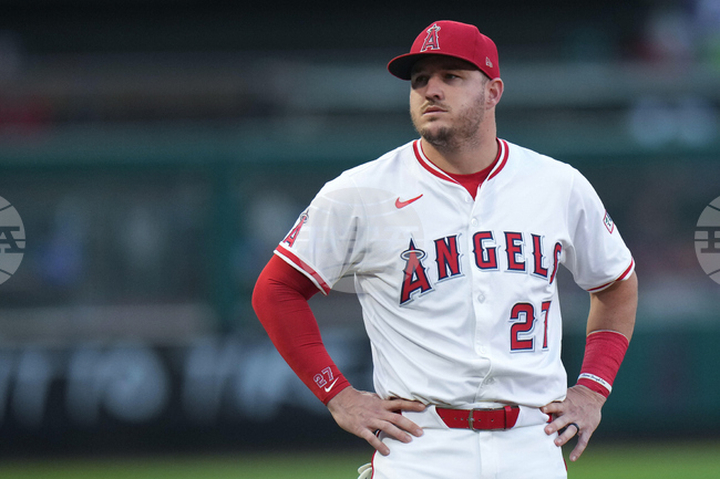 Angels Trout Baseball