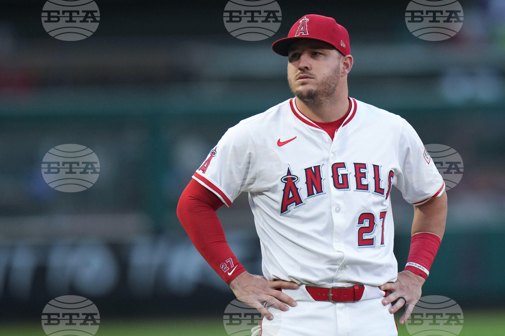 Angels Trout Baseball