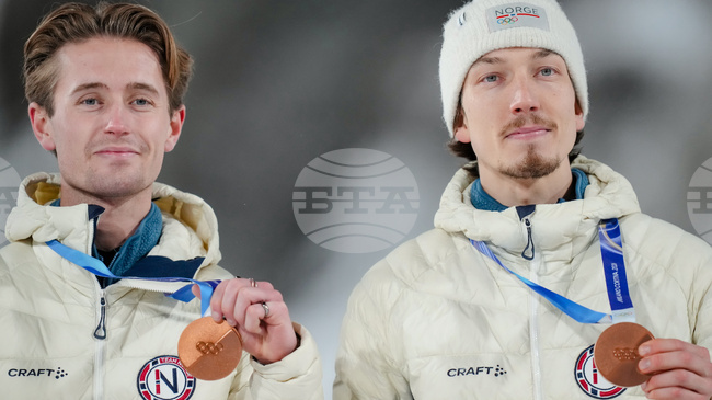 Отборът на Норвегия запази лидерството си в класирането по отличия след десетия ден на Олимпиадата