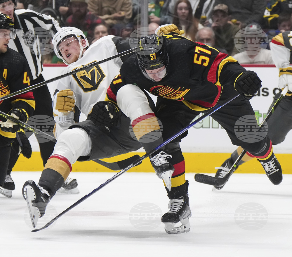 APTOPIX Golden Knights Canucks Hockey