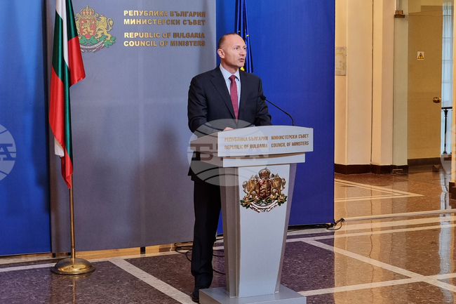 Министерски съвет - Росен Христов - брифинг