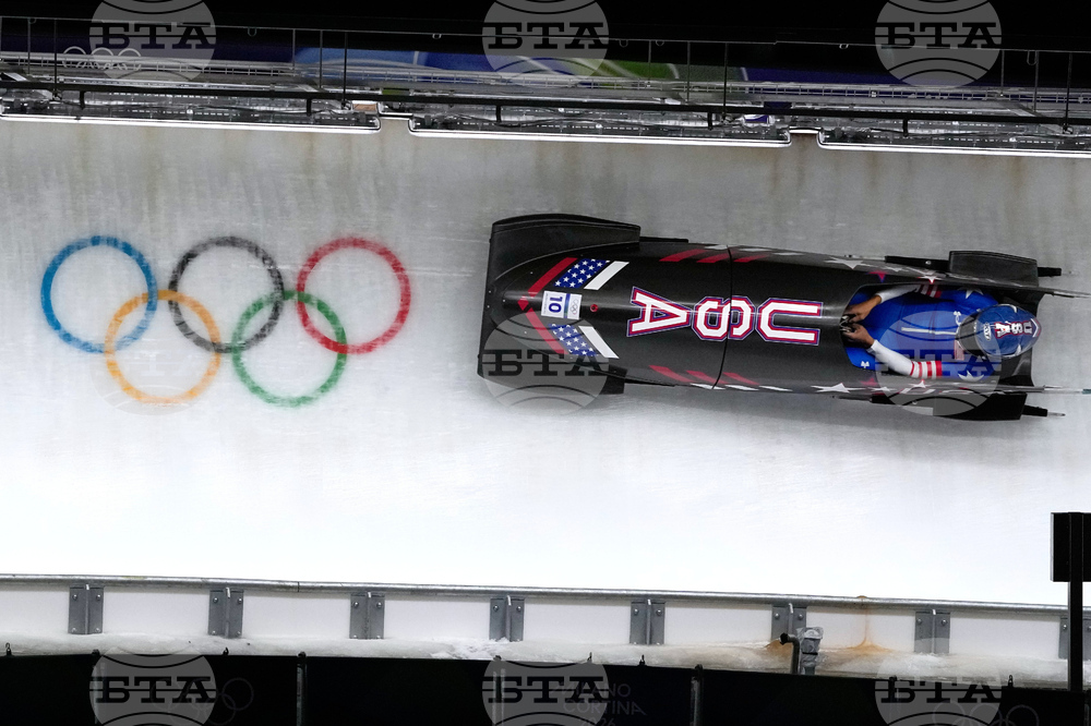 APTOPIX Milan Cortina Olympics Bobsled