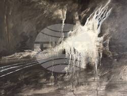 Студенти от специалност „Живопис“ на Национална художествена академия се събират в изложбата „Среща на образите“. На снимката: Картина на Радостина Стоева. Снимка: Екипът на събитието