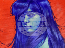 Студенти от специалност „Живопис“ на Национална художествена академия се събират в изложбата „Среща на образите“. На снимката: Картина на Анджелина Ангелова. Снимка: Екипът на събитието