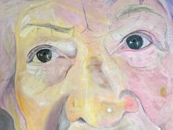 Студенти от специалност „Живопис“ на Национална художествена академия се събират в изложбата „Среща на образите“. На снимката: Картина на Даниел Ким. Снимка: Екипът на събитието