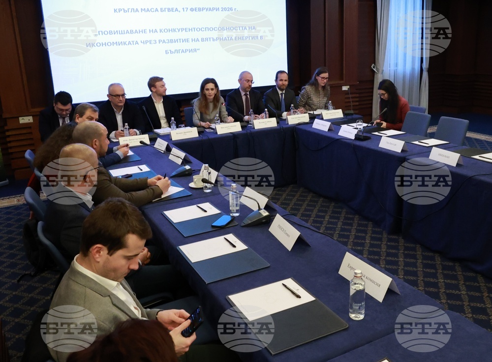 Българска ветроенергийна асоциация (БГВЕА) - „Повишаване на конкурентоспособността на българската икономика чрез развитие на вятърната енергия“ - кръгла маса