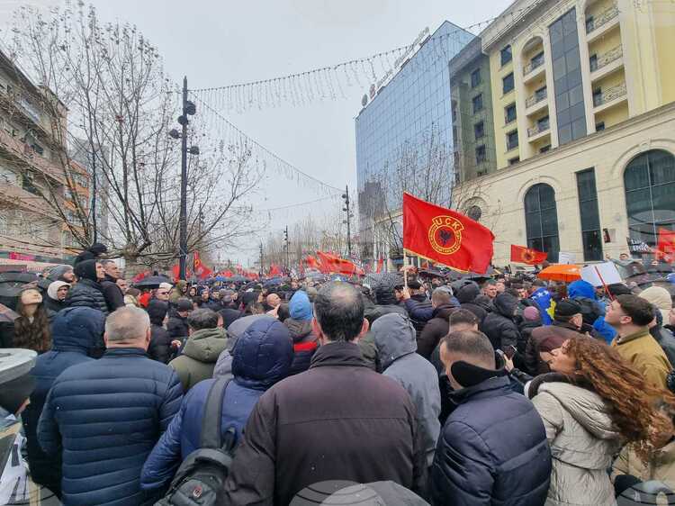 Tens of Thousands Rally in Pristina in Support of Former Kosovo Liberation Army Leaders on Kosovo Independence Day