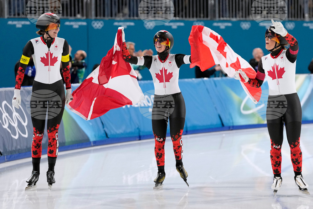 Канада защити титлата си при жените в отборното преследване по бързо пързаляне с кънки на Игрите в Милано-Кортина
