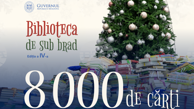 МОЛДПРЕС: Дарените в кампанията „Библиотека под коледната елха“ книги достигнаха до библиотеки в цялата страна