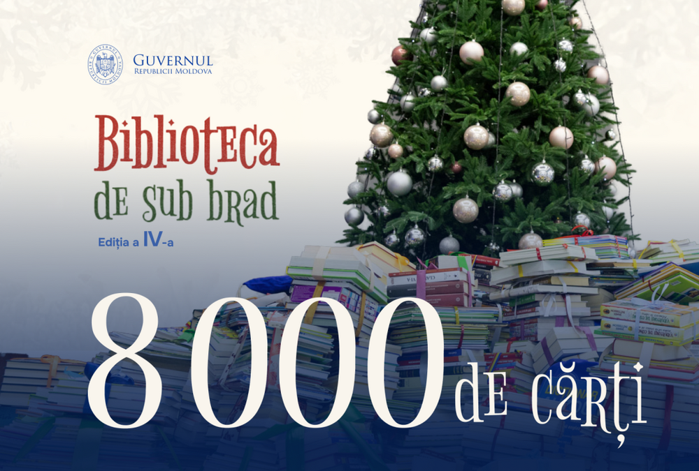 МОЛДПРЕС: Дарените в кампанията „Библиотека под коледната елха“ книги достигнаха до библиотеки в цялата страна