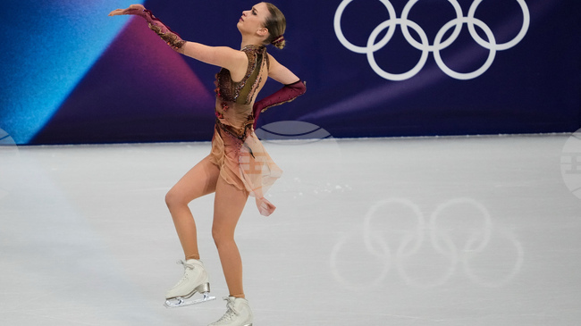 Фигуристката Александра Фейгин беше гост на Олимпийското студио в Милано