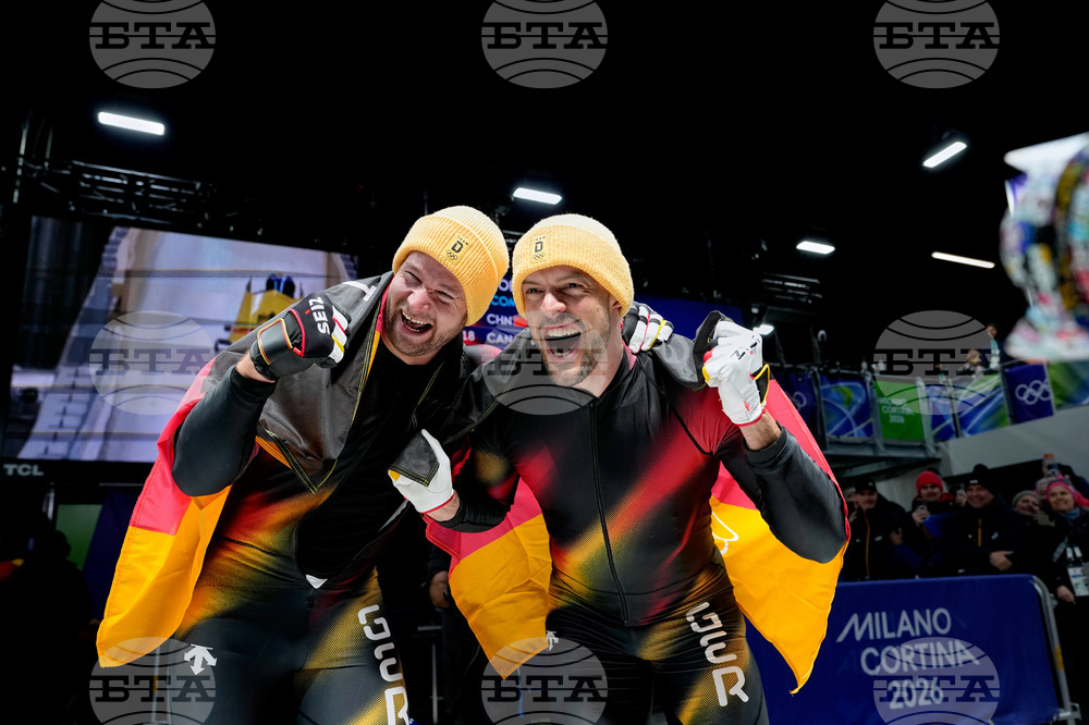 APTOPIX Milan Cortina Olympics Bobsled
