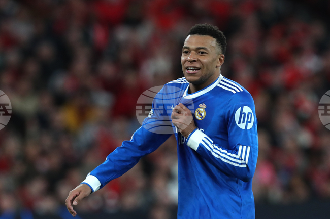 Килиан Мбапе остана извън групата на Реал Мадрид за реванша срещу Бенфика