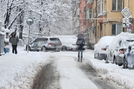 Русе - зимна обстановка