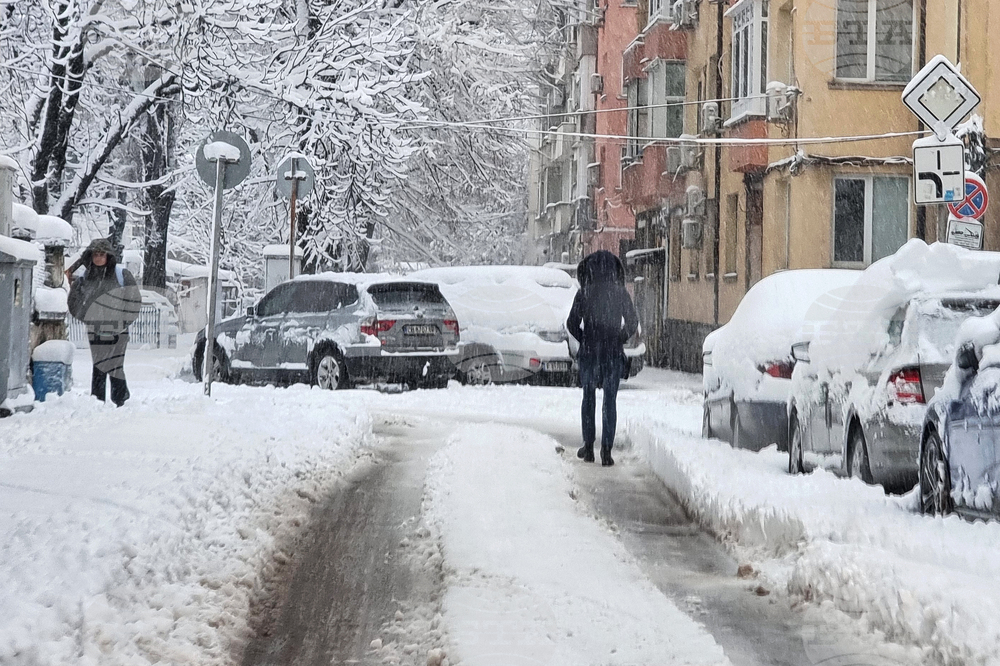 Русе - зимна обстановка