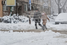 Русе - зимна обстановка