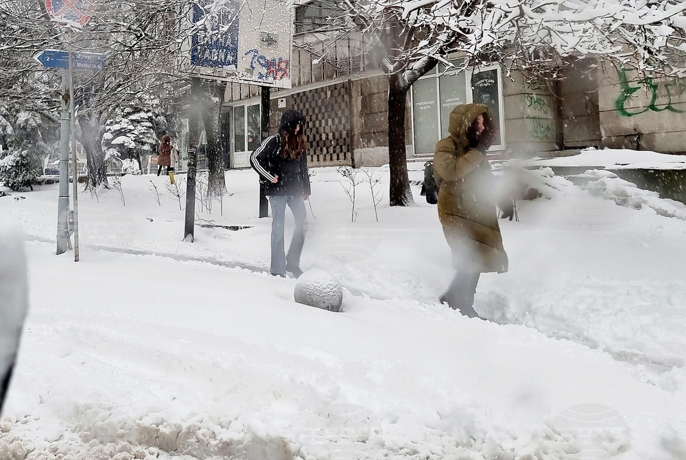 Русе - зимна обстановка