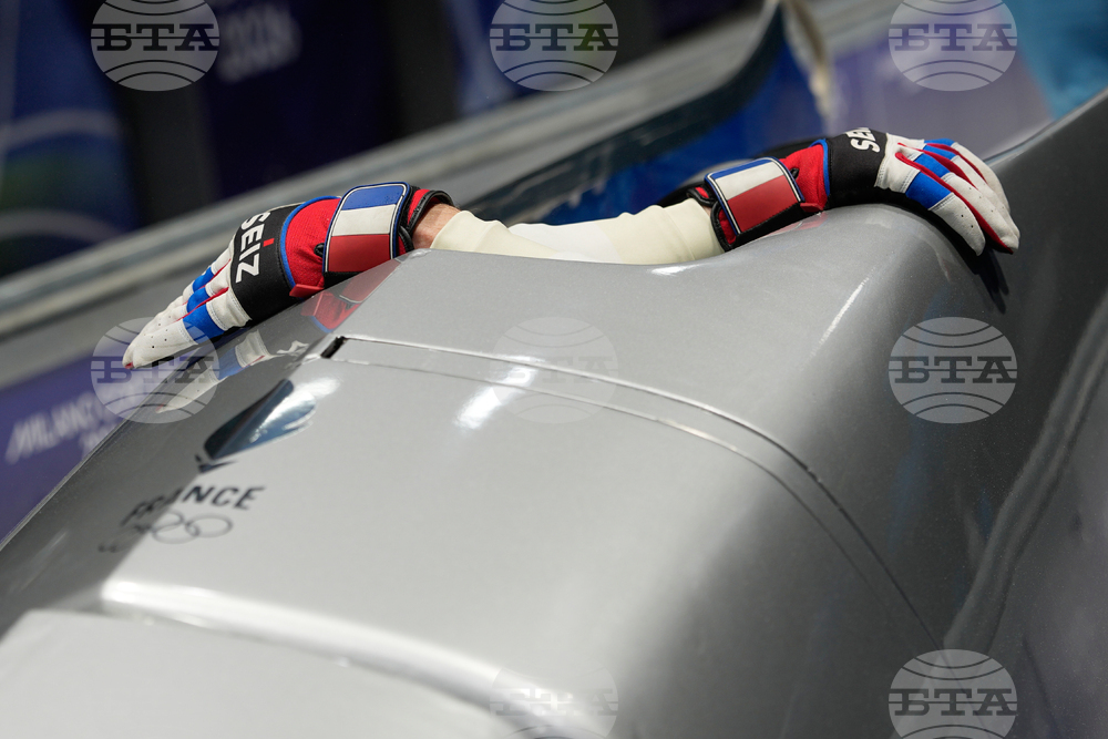 APTOPIX Milan Cortina Olympics Bobsled