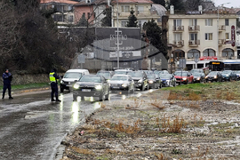 Варна - протест - затворен път