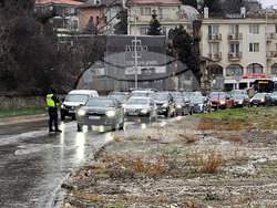 Варна - протест - затворен път
