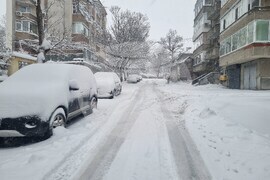 Търговище - снеговалеж - пътища - обстановка