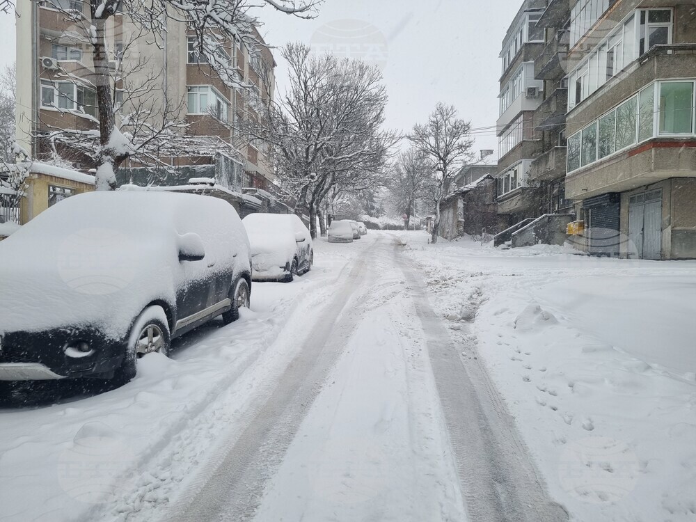 Търговище - снеговалеж - пътища - обстановка